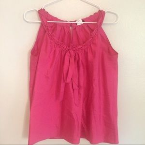 J. Crew Pink Silk Top